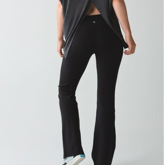 Lululemon Groove Pant III Women's Size 8 Black Flare Legging - Picture 2 of 5